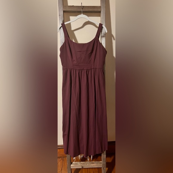 NWT HALARA Padded Midi Casual Dress in fig size large - Picture 7 of 11